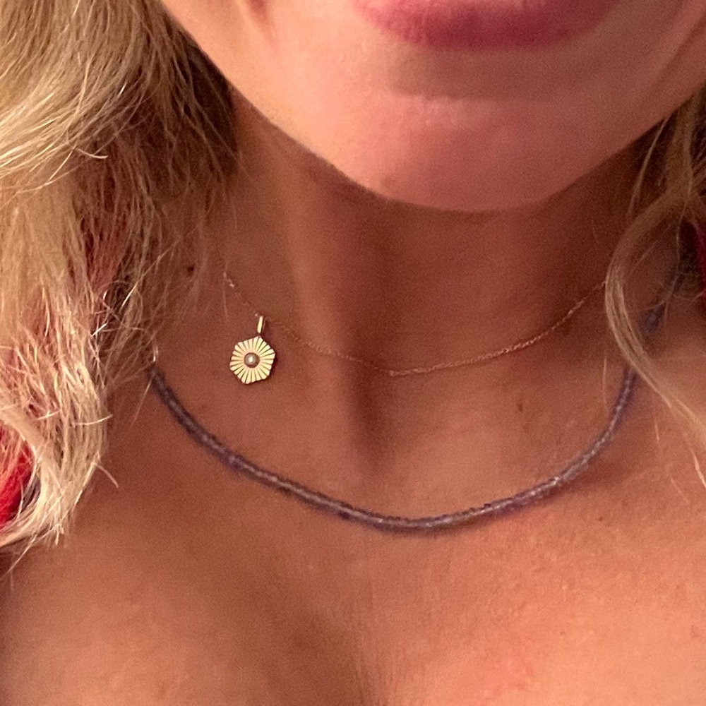 Adina Reuter Small Hexagon Rays Necklace